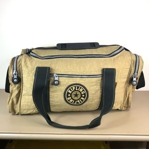 Kipling Vintage Duffle Gym Travel Bag Zip Up Used
